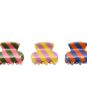 Mimi & Lula STRIPED MINI CLAW CLIPS BRIGHT MULTI Mimi & Lula STRIPED MINI CLAW CLIPS BRIGHT MULTI