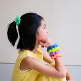 Mimi & Lula CRINKLE SCRUNCHIES BRIGHT MULTI