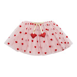 Mimi & Lula HEART PRINT TUTU PINK MULTI