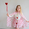 Mimi & Lula HEART PRINT TUTU PINK MULTI