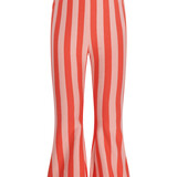The New Chapter D602-5610 Flared Pants Nena Red Pink Stripes
