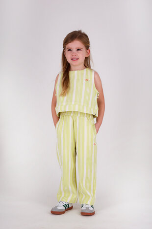The New Chapter D602-5136 Top Beth Green Stripes