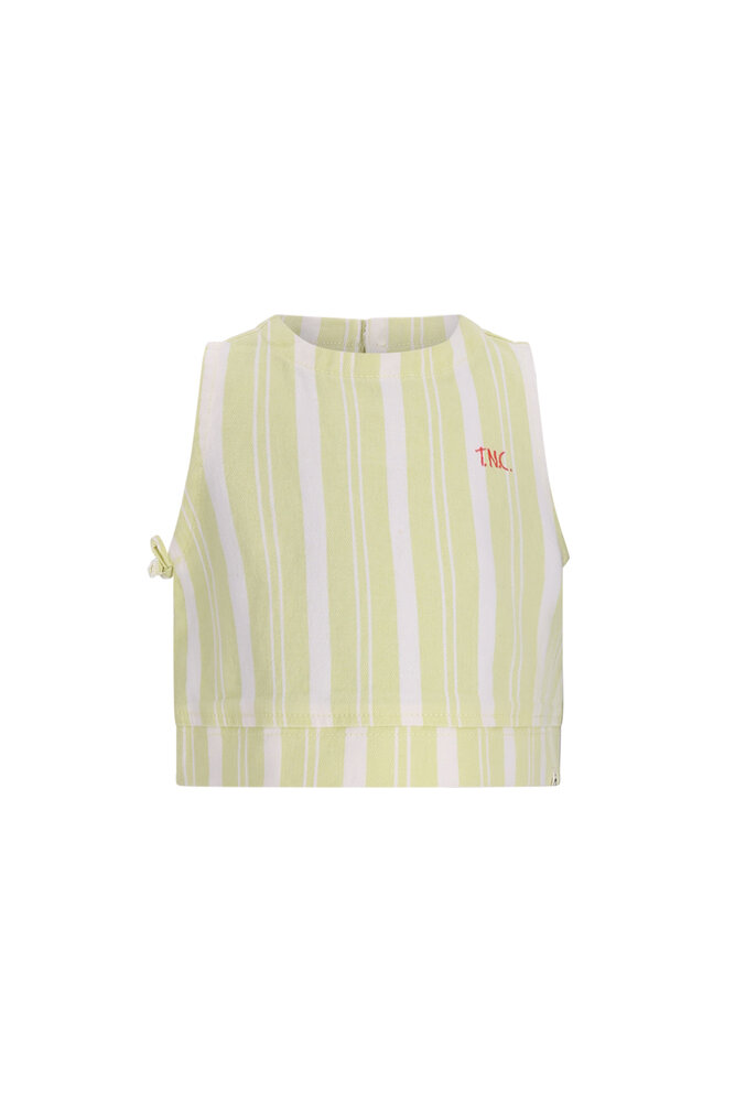 The New Chapter D602-5136 Top Beth Green Stripes