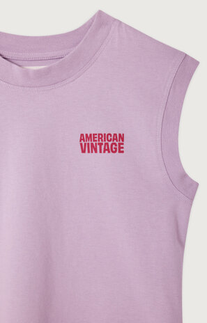 American Vintage Top Gixy Lilas Pastel