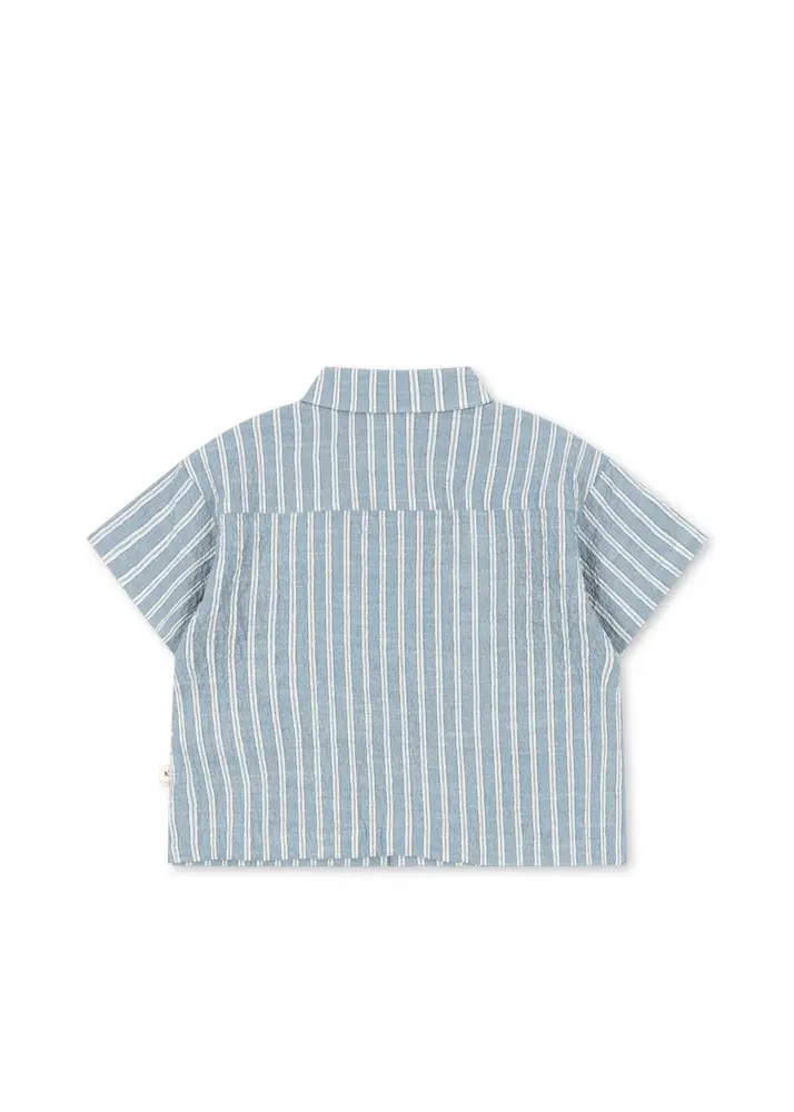 Konges Slojd ELLIOT SS SHIRT trio bleu stripe