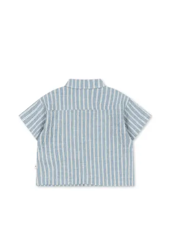 Konges Slojd ELLIOT SS SHIRT trio bleu stripe