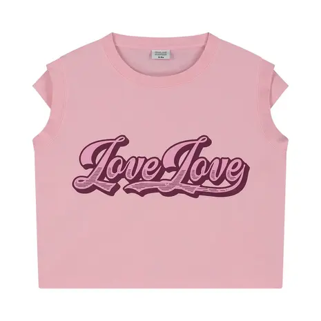 Call me Frankie roze t-shirt met Love Love print