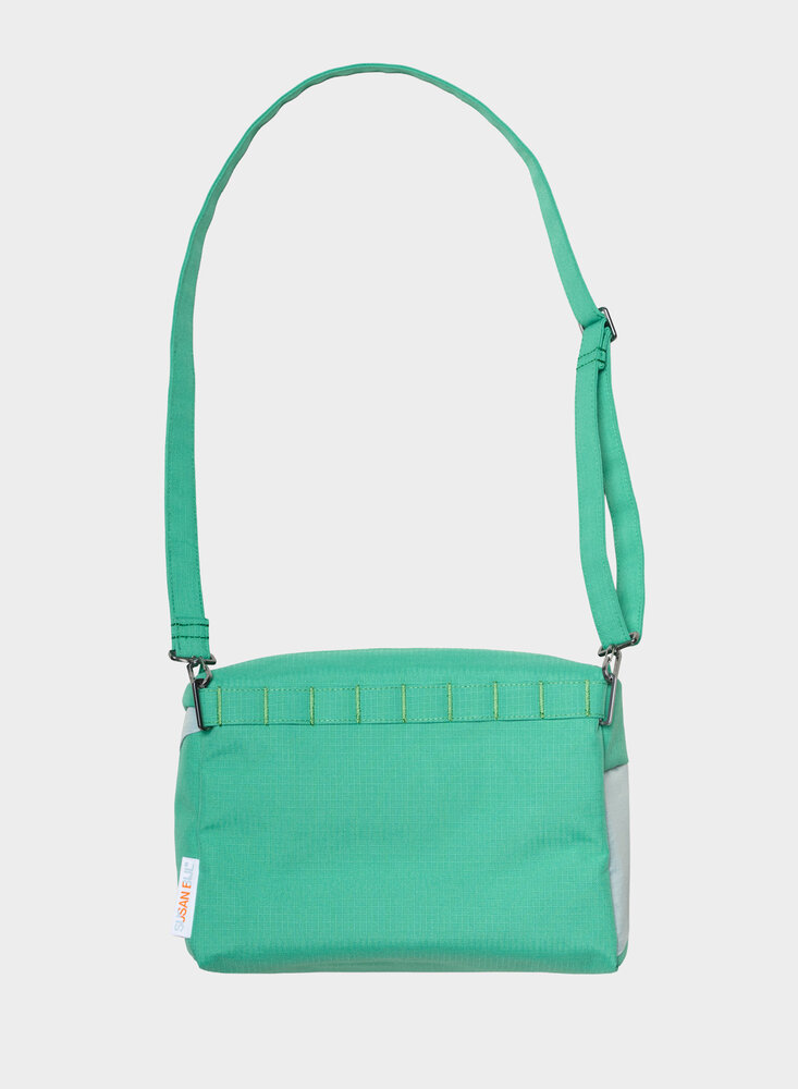 Susan Bijl The New Bum Bag Holly Green & Surf Spray Medium