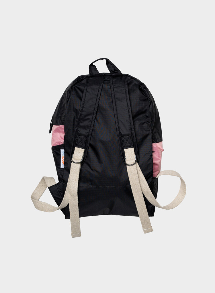 Susan Bijl The New Foldable Backpack Black & Pink Panther Medium