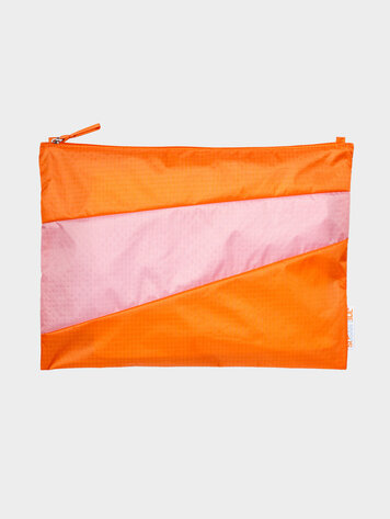 Susan Bijl The New Pouch Orange & Pink Panther Large