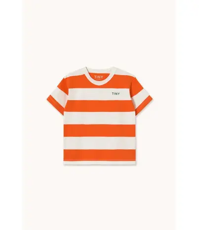 Tiny Cottons Stripes Knit Tee summer red