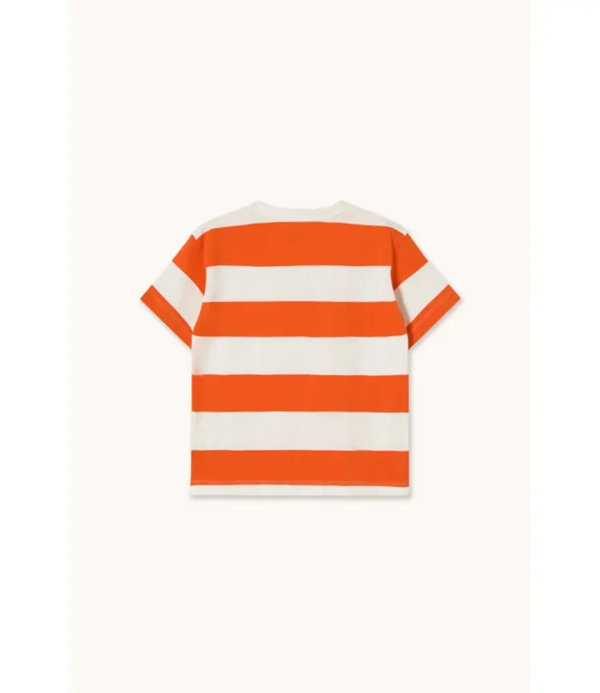 Tiny Cottons Stripes Knit Tee summer red