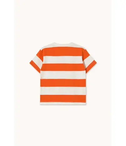 Tiny Cottons Stripes Knit Tee summer red
