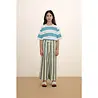 Tiny Cottons Stripes Knit Tee light cyan