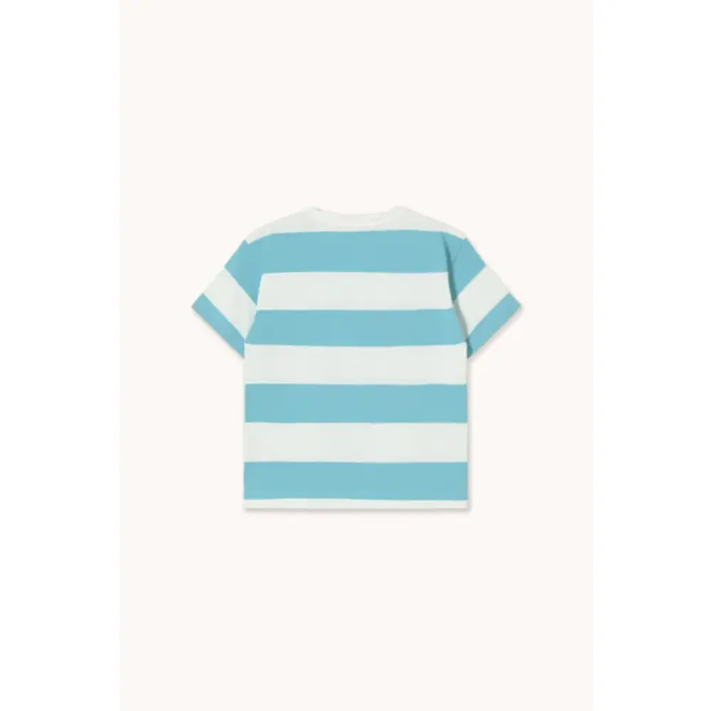Tiny Cottons Stripes Knit Tee light cyan