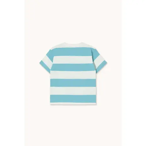 Tiny Cottons Stripes Knit Tee light cyan