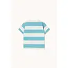 Tiny Cottons Stripes Knit Tee light cyan