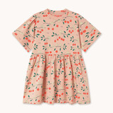 Tiny Cottons Cherry Trees Dress wild rose