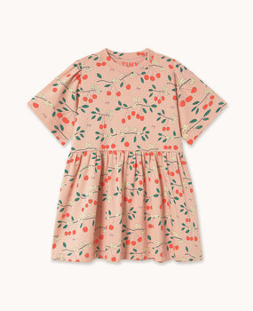 Tiny Cottons Cherry Trees Dress wild rose