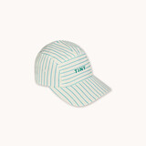 Tiny Cottons Cyan Fine Stripes Cap light cyan