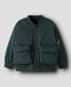 Name It 13250741 NMMMATHIAS BOMBER JACKET Grey