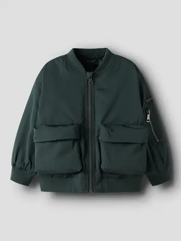 Name It 13250741 NMMMATHIAS BOMBER JACKET Green Gables