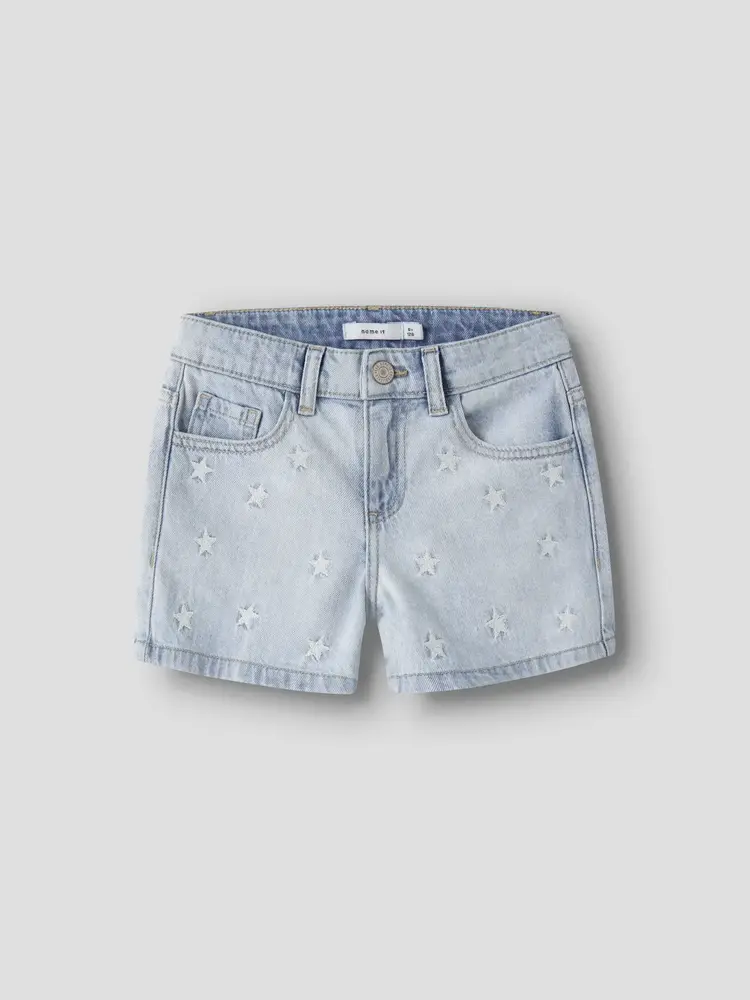 Name It denim short met sterren
