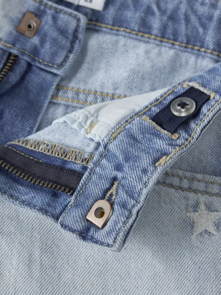 Name It denim short met sterren