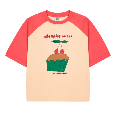 Jelly Mallow t-shirt met cupcake print