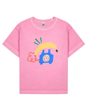 Jelly Mallow Banana Telephone Pigment T-Shirt Jelly Mallow Banana Telephone Pigment T-Shirt