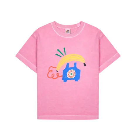 Jelly Mallow Banana Telephone Pigment T-Shirt Jelly Mallow Banana Telephone Pigment T-Shirt