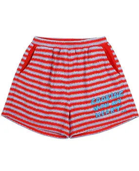 Jelly Mallow Cooking Heart Stripe Shorts