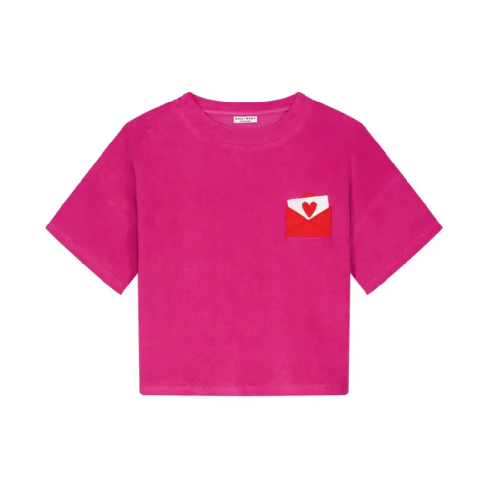 Daily Brat t-shirt van roze badstof