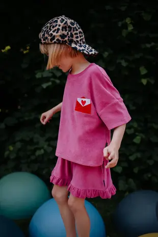 Daily Brat t-shirt van roze badstof