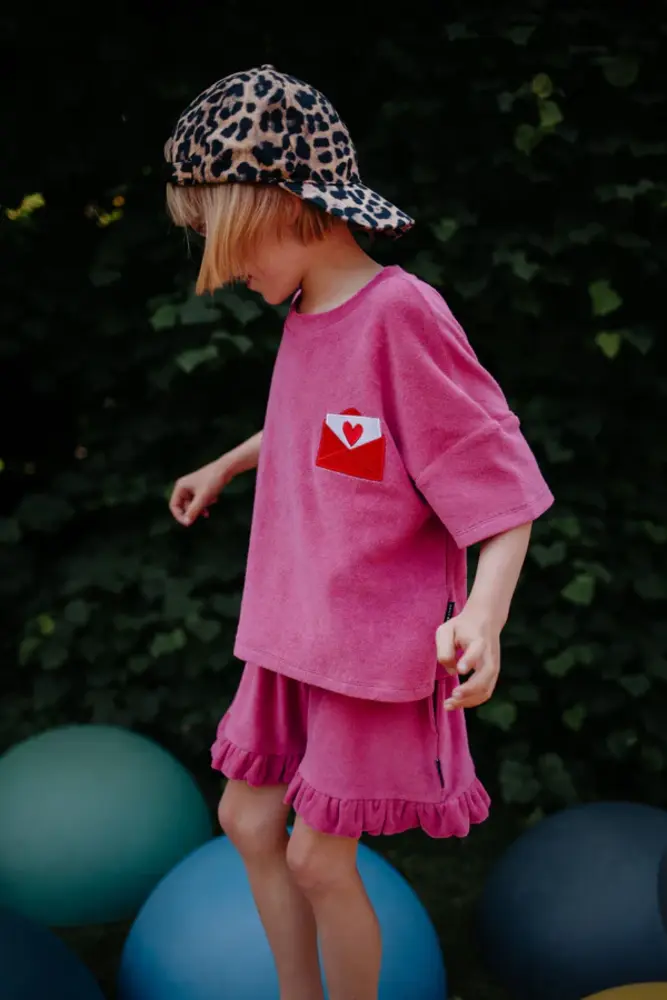 Daily Brat roze short van badstof Daily Brat roze short van badstof