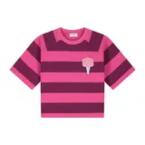 Daily Brat STRIPED ICE CREAM T-SHIRT PLUM