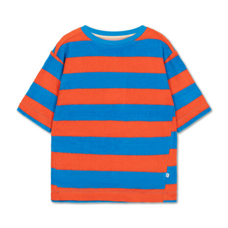 Repose 69. sweat tee wave flame block stripe