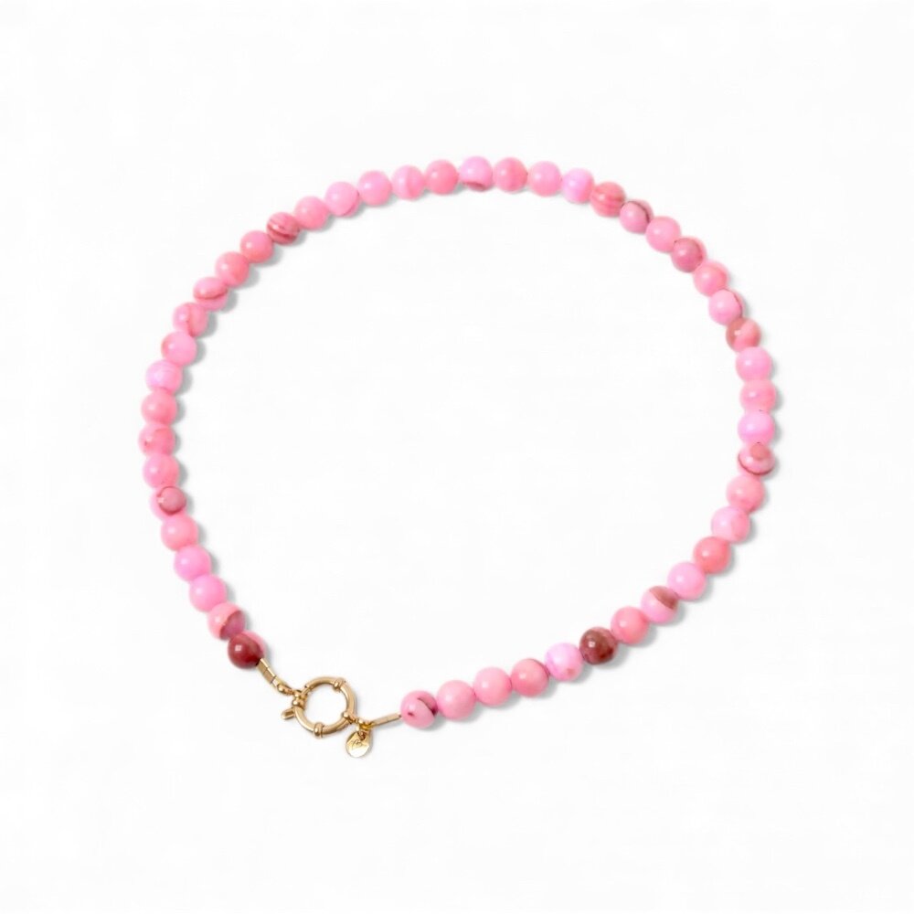 Love Issue Ketting pink beads