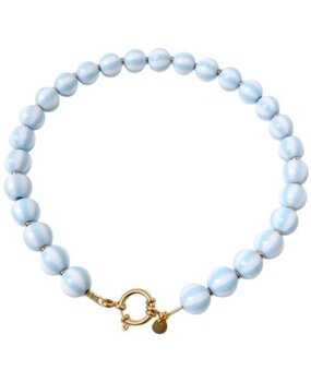 Love Issue Ketting bold beads baby blue