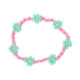 Love Issue Armband Daisy luminous pink/ocean blue