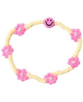 Love Issue Armband Daisy smiley sunshine/fuchsia
