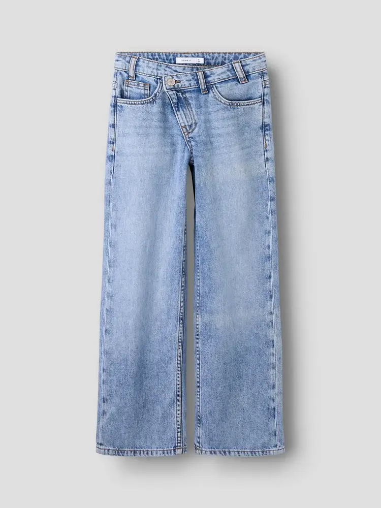 Name It 13256772 NKFROSE WIDE ASYM CLOSURE JEANS 2244-BP