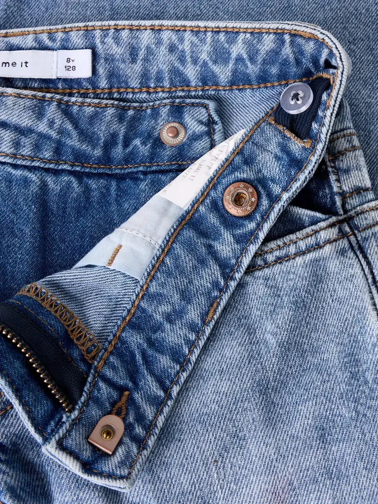 Name It 13256772 NKFROSE WIDE ASYM CLOSURE JEANS 2244-BP