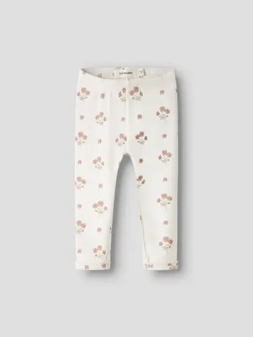 Lil Atelier 13251978 NBFLAYO SIN SLIM LEGGINGS LIL Coconut Milk FLOWER PINK