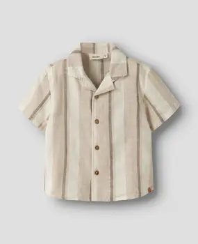 Lil Atelier 13254095 NMMFIBERT SS LOOSE SHIRT LIL Coconut Milk