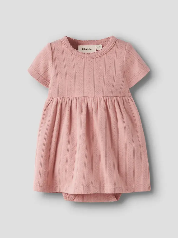 Lil Atelier 13253531 NBFFALINA SS BODY DRESS LIL Misty Rose