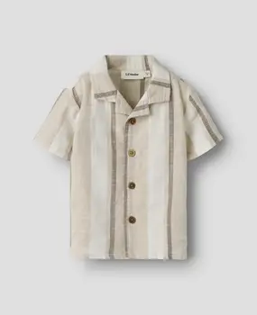 Lil Atelier 13257433 NBMFIBERT SS LOOSE SHIRT LIL Coconut Milk