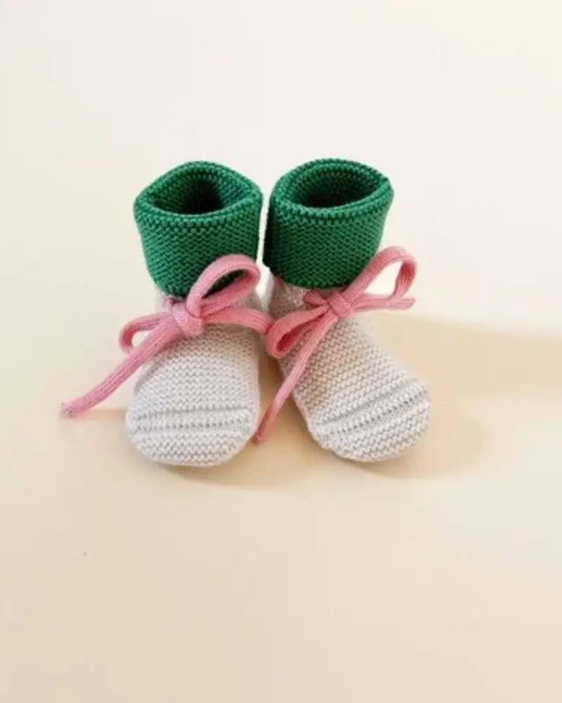 Hvid Booties - Cream/Grass