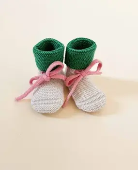 Hvid Booties - Cream/Grass