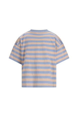 The New Chapter D603-0455 T-Shirt Bo Blue Beige Stripes